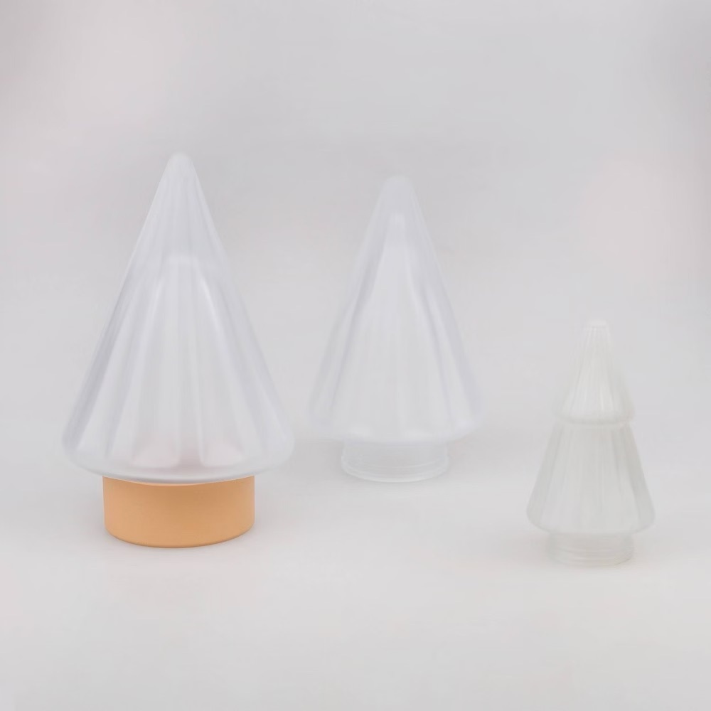 Target 3ct Glass Frosted Tree Set Bullseye Playground